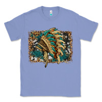 Colony Blue indian headdress with background Classic Tee - HRA Design Shop