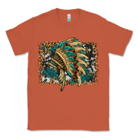 Copper indian headdress with background Classic Tee - HRA Design Shop