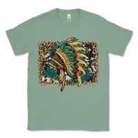 Sage indian headdress with background Classic Tee - HRA Design Shop