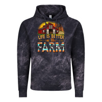 Cloud Black life is better on the farm with barn Vintage Hoodie - texasbilliewilder