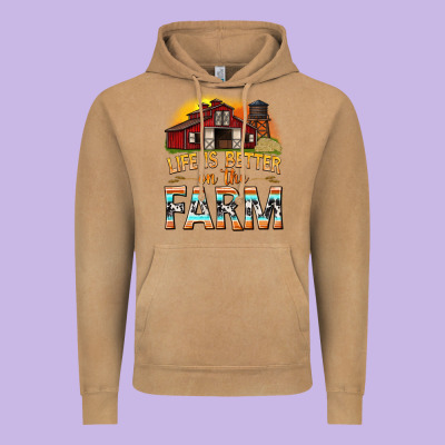 Life Is Better On The Farm With Barn Vintage Hoodie Designed By Texasbilliewilder