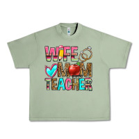 Oil Green wife mom teacher Urban Heavy Tee - Zillion Design Studio