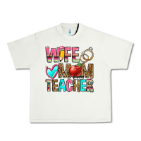 Pistachio wife mom teacher Urban Heavy Tee - Zillion Design Studio