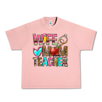Salmon wife mom teacher Urban Heavy Tee - Zillion Design Studio