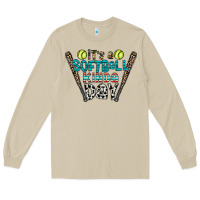 Mushroom softball Long Sleeve Tee - CowhideDigitalArt