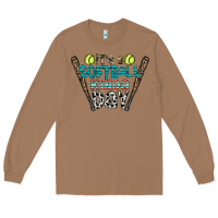 Toasted Coconut softball Long Sleeve Tee - CowhideDigitalArt