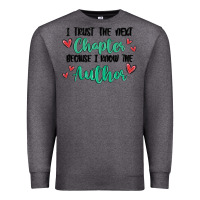 Charcoal Heather capter author Premium Sweatshirt - MaliasSmallBusiness