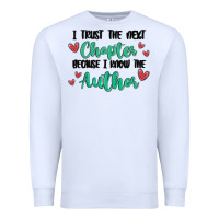 White capter author Premium Sweatshirt - MaliasSmallBusiness
