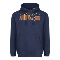 Navy book tropes Heavyweight Hoodie - MaliasSmallBusiness