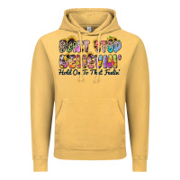 Vintage Mustard don't stop believin' hold on to that feeling Vintage Hoodie - Zillion Design Studio