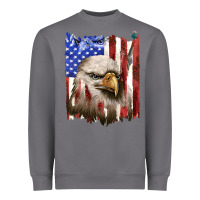 Storm usa flag with eagle head Heavyweight Sweatshirt - texasbilliewilder