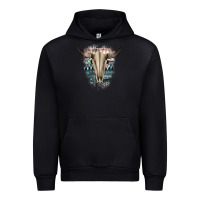 Black Western Aztec Bull Skull Urban Hoodie - Bettercallsaul