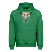 Emerald Western Aztec Bull Skull Urban Hoodie - Bettercallsaul
