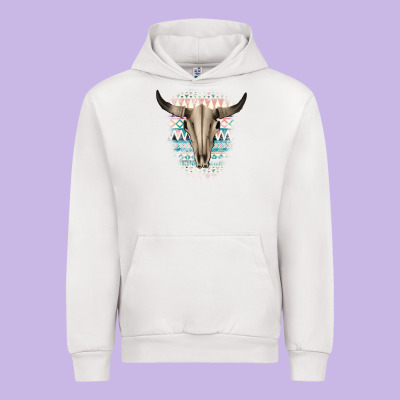 Western Aztec Bull Skull Urban Hoodie Designed By Bettercallsaul