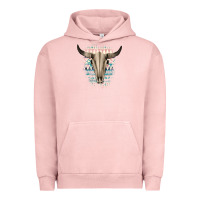 Pigment Salmon Western Aztec Bull Skull Urban Hoodie - Bettercallsaul