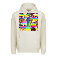 Pride Lgbtq Hands With Cowhide Seamless Pattern Premium Hoodie | Teevron