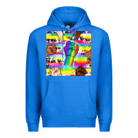 True Royal Pride lgbtq hands with cowhide seamless pattern Premium Hoodie - BundleAndBundleShop