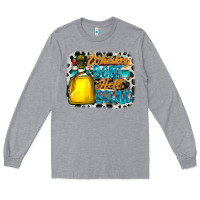 Heather Grey whiskey bent hell bound Long Sleeve Tee - CowhideDigitalArt