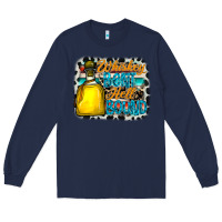 Navy whiskey bent hell bound Long Sleeve Tee - CowhideDigitalArt