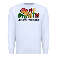 White one month cant hold our history Premium Sweatshirt - MaliasSmallBusiness