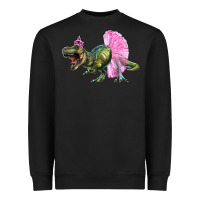 Black balerina t rex dinosaur with tutu Heavyweight Sweatshirt - RanaPortraitStore