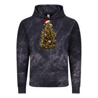 Cloud Black Skeleton merry christmas tree Vintage Hoodie - RanaPortraitStore