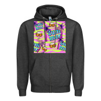 Charcoal Heather hello summer and beer seamless pattern Zipper Hoodie - BundleAndBundleShop