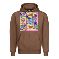 Chestnut hello summer and beer seamless pattern Zipper Hoodie - BundleAndBundleShop