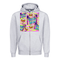 Heather Grey hello summer and beer seamless pattern Zipper Hoodie - BundleAndBundleShop