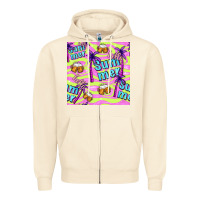 Sandshell hello summer and beer seamless pattern Zipper Hoodie - BundleAndBundleShop