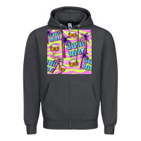 Smoke hello summer and beer seamless pattern Zipper Hoodie - BundleAndBundleShop