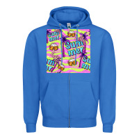 True Royal hello summer and beer seamless pattern Zipper Hoodie - BundleAndBundleShop