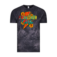 Cloud Black firefighter wife with lightning bolt Vintage Tee - Zillion Design Studio