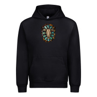 Black Western Gemstone Bull Skull Urban Hoodie - Bettercallsaul