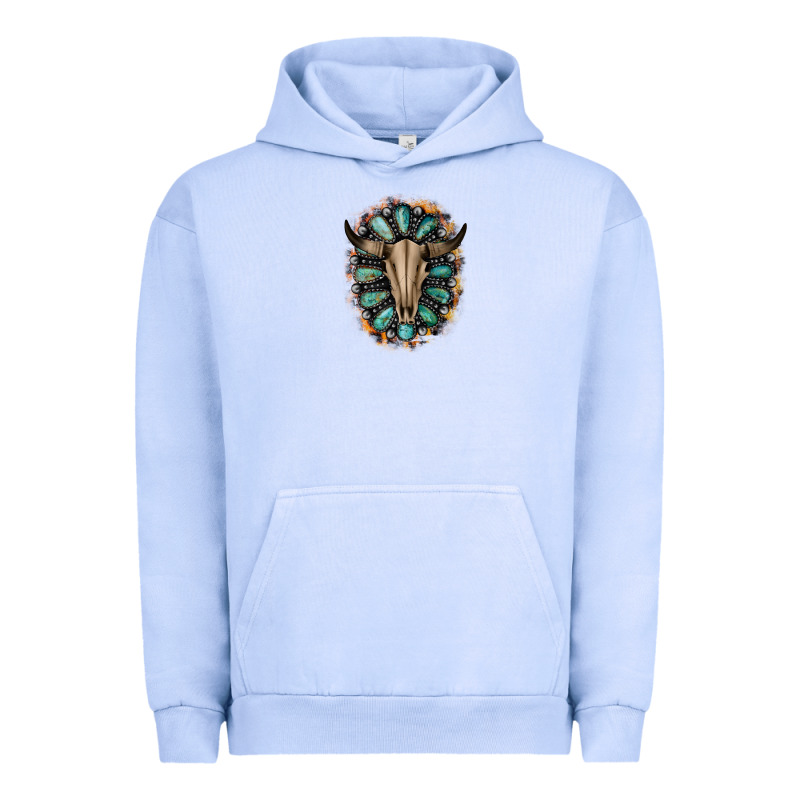 Western Gemstone Bull Skull Urban Hoodie by Bettercallsaul | Teevron