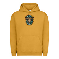 Pigment Peanut Butter Western Gemstone Bull Skull Urban Hoodie - Bettercallsaul