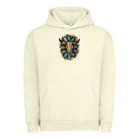 Pigment Pistachio Western Gemstone Bull Skull Urban Hoodie - Bettercallsaul