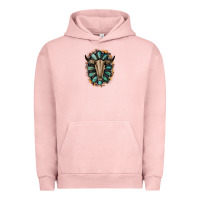 Pigment Salmon Western Gemstone Bull Skull Urban Hoodie - Bettercallsaul