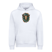 White Western Gemstone Bull Skull Urban Hoodie - Bettercallsaul