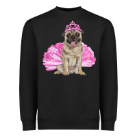 Black balerina pug with tutu Heavyweight Sweatshirt - RanaPortraitStore