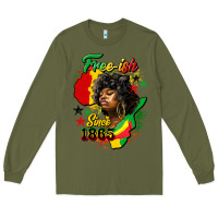 Army Green free ish since 1865 Long Sleeve Tee - HRA Design Shop