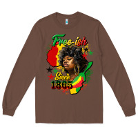 Chestnut free ish since 1865 Long Sleeve Tee - HRA Design Shop