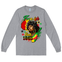 Heather Grey free ish since 1865 Long Sleeve Tee - HRA Design Shop