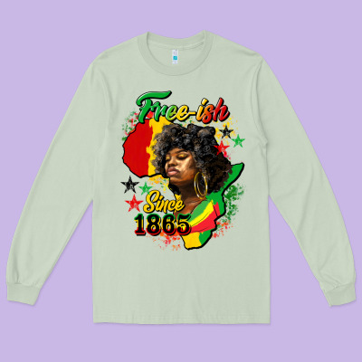 Free Ish Since 1865 Long Sleeve Tee Designed By Hra Design Shop