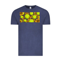 Vintage Denim tennis ball with sunflower and racket  licence plato Vintage Tee - BarkalooDesign