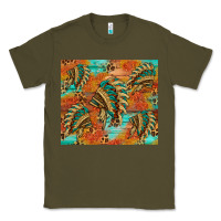 Army Green indian headdress pattern tumbler Classic Tee - HRA Design Shop