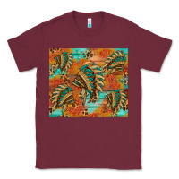 Burgundy indian headdress pattern tumbler Classic Tee - HRA Design Shop