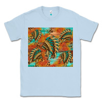 Dusty Blue indian headdress pattern tumbler Classic Tee - HRA Design Shop