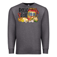 Charcoal Heather belle of the boil crab oil Premium Sweatshirt - MaliasSmallBusiness