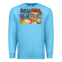 Ocean Blue belle of the boil crab oil Premium Sweatshirt - MaliasSmallBusiness